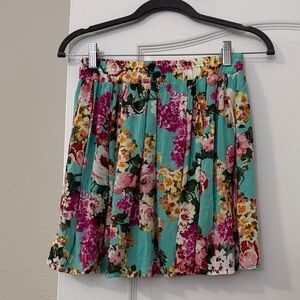 Brandy Melville floral skirt one size